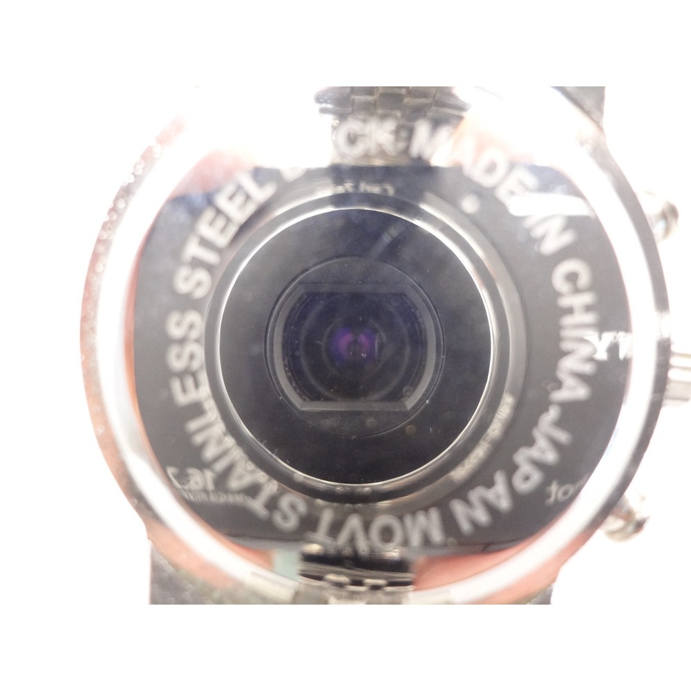 Cote d'Azur Chronograph Watch Silver MOP Dial Good Crystal Accents Japanese - Picture 9 of 9